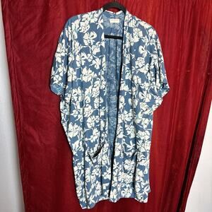 Known Supply Blue Hawaiian Cover up NWT SIZE M/L